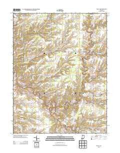 Volga Indiana Historical topographic map, 1:24000 scale, 7.5 X 7.5 Minute, Year 2013