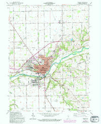 Wabash Indiana Historical topographic map, 1:24000 scale, 7.5 X 7.5 Minute, Year 1963