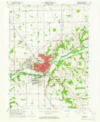 Wabash Indiana Historical topographic map, 1:24000 scale, 7.5 X 7.5 Minute, Year 1963