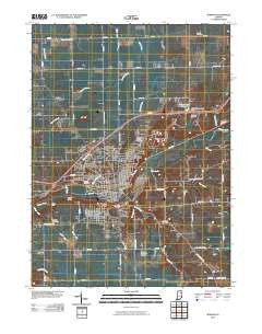 Wabash Indiana Historical topographic map, 1:24000 scale, 7.5 X 7.5 Minute, Year 2010