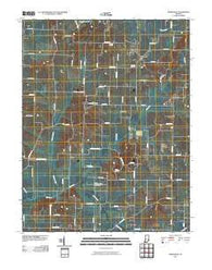 Wadesville Indiana Historical topographic map, 1:24000 scale, 7.5 X 7.5 Minute, Year 2010