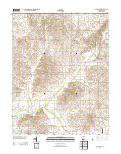 Wadesville Indiana Historical topographic map, 1:24000 scale, 7.5 X 7.5 Minute, Year 2013