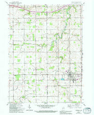 Wakarusa Indiana Historical topographic map, 1:24000 scale, 7.5 X 7.5 Minute, Year 1961