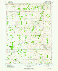 Wakarusa Indiana Historical topographic map, 1:24000 scale, 7.5 X 7.5 Minute, Year 1961
