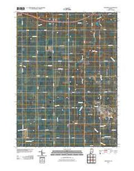 Wakarusa Indiana Historical topographic map, 1:24000 scale, 7.5 X 7.5 Minute, Year 2010