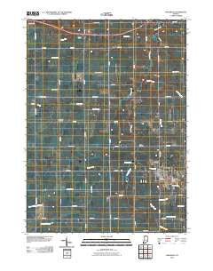 Wakarusa Indiana Historical topographic map, 1:24000 scale, 7.5 X 7.5 Minute, Year 2010