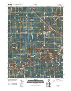 Waldron Indiana Historical topographic map, 1:24000 scale, 7.5 X 7.5 Minute, Year 2010