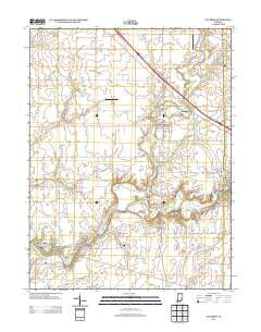 Waldron Indiana Historical topographic map, 1:24000 scale, 7.5 X 7.5 Minute, Year 2013