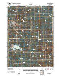 Walkerton Indiana Historical topographic map, 1:24000 scale, 7.5 X 7.5 Minute, Year 2010