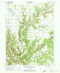 Wallace Indiana Historical topographic map, 1:24000 scale, 7.5 X 7.5 Minute, Year 1961
