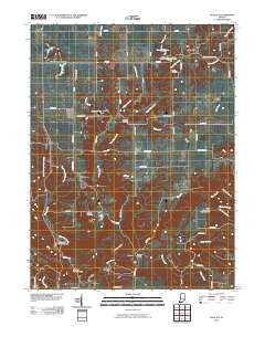 Wallace Indiana Historical topographic map, 1:24000 scale, 7.5 X 7.5 Minute, Year 2010
