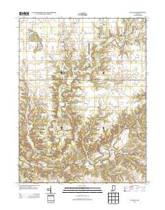 Wallace Indiana Historical topographic map, 1:24000 scale, 7.5 X 7.5 Minute, Year 2013