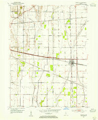 Wanatah Indiana Historical topographic map, 1:24000 scale, 7.5 X 7.5 Minute, Year 1953
