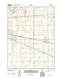 Wanatah Indiana Historical topographic map, 1:24000 scale, 7.5 X 7.5 Minute, Year 2013