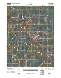 Warren Indiana Historical topographic map, 1:24000 scale, 7.5 X 7.5 Minute, Year 2010