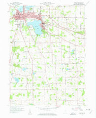 Warsaw Indiana Historical topographic map, 1:24000 scale, 7.5 X 7.5 Minute, Year 1957