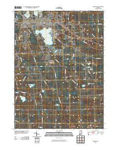 Warsaw Indiana Historical topographic map, 1:24000 scale, 7.5 X 7.5 Minute, Year 2010