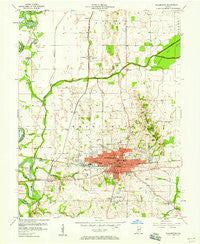 Washington Indiana Historical topographic map, 1:24000 scale, 7.5 X 7.5 Minute, Year 1957