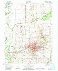 Washington Indiana Historical topographic map, 1:24000 scale, 7.5 X 7.5 Minute, Year 1957