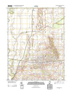 Washington Indiana Historical topographic map, 1:24000 scale, 7.5 X 7.5 Minute, Year 2013