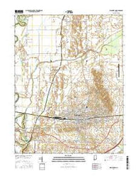 Washington Indiana Current topographic map, 1:24000 scale, 7.5 X 7.5 Minute, Year 2016