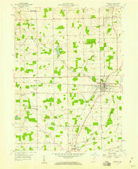 Waterloo Indiana Historical topographic map, 1:24000 scale, 7.5 X 7.5 Minute, Year 1957