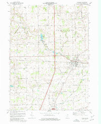 Waterloo Indiana Historical topographic map, 1:24000 scale, 7.5 X 7.5 Minute, Year 1973