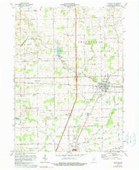 Waterloo Indiana Historical topographic map, 1:24000 scale, 7.5 X 7.5 Minute, Year 1973