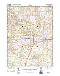 Waterloo Indiana Historical topographic map, 1:24000 scale, 7.5 X 7.5 Minute, Year 2013