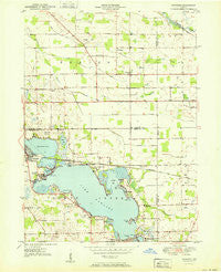 Wawasee Indiana Historical topographic map, 1:24000 scale, 7.5 X 7.5 Minute, Year 1951