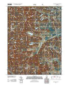 Waymansville Indiana Historical topographic map, 1:24000 scale, 7.5 X 7.5 Minute, Year 2011