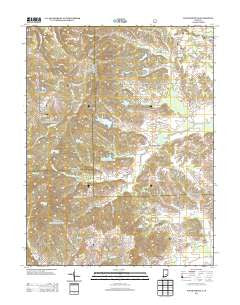 Waymansville Indiana Historical topographic map, 1:24000 scale, 7.5 X 7.5 Minute, Year 2013