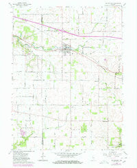 Waynetown Indiana Historical topographic map, 1:24000 scale, 7.5 X 7.5 Minute, Year 1962