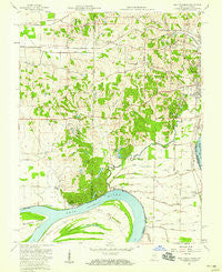 West Franklin Indiana Historical topographic map, 1:24000 scale, 7.5 X 7.5 Minute, Year 1957
