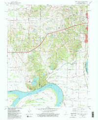 West Franklin Indiana Historical topographic map, 1:24000 scale, 7.5 X 7.5 Minute, Year 1981
