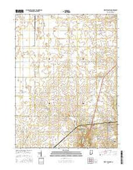 West Lebanon Indiana Current topographic map, 1:24000 scale, 7.5 X 7.5 Minute, Year 2016
