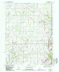 Westfield Indiana Historical topographic map, 1:24000 scale, 7.5 X 7.5 Minute, Year 1969