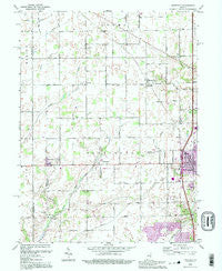 Westfield Indiana Historical topographic map, 1:24000 scale, 7.5 X 7.5 Minute, Year 1992