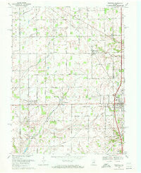 Westfield Indiana Historical topographic map, 1:24000 scale, 7.5 X 7.5 Minute, Year 1969