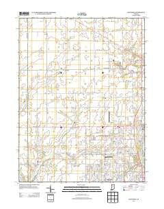 Westfield Indiana Historical topographic map, 1:24000 scale, 7.5 X 7.5 Minute, Year 2013