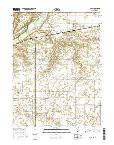 Westpoint Indiana Current topographic map, 1:24000 scale, 7.5 X 7.5 Minute, Year 2016