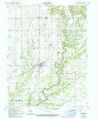 Westport Indiana Historical topographic map, 1:24000 scale, 7.5 X 7.5 Minute, Year 1958