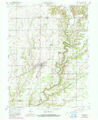 Westport Indiana Historical topographic map, 1:24000 scale, 7.5 X 7.5 Minute, Year 1958