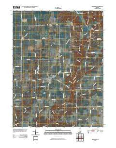 Westport Indiana Historical topographic map, 1:24000 scale, 7.5 X 7.5 Minute, Year 2010