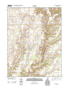 Westport Indiana Historical topographic map, 1:24000 scale, 7.5 X 7.5 Minute, Year 2013
