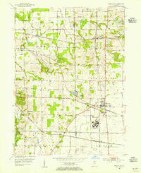 Westville Indiana Historical topographic map, 1:24000 scale, 7.5 X 7.5 Minute, Year 1953