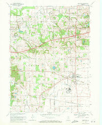 Westville Indiana Historical topographic map, 1:24000 scale, 7.5 X 7.5 Minute, Year 1969