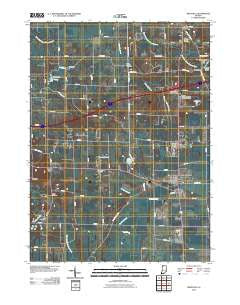 Westville Indiana Historical topographic map, 1:24000 scale, 7.5 X 7.5 Minute, Year 2010