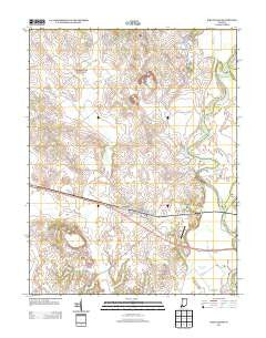 Wheatland Indiana Historical topographic map, 1:24000 scale, 7.5 X 7.5 Minute, Year 2013