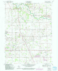 Wheeling Indiana Historical topographic map, 1:24000 scale, 7.5 X 7.5 Minute, Year 1960